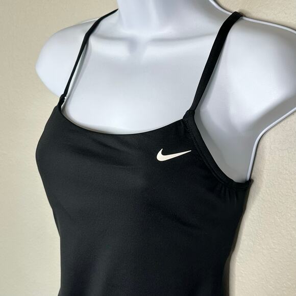 NWoT Nike Black Cutout Technical One-Piece Swimsuit – Size L - Picture 5 of 9